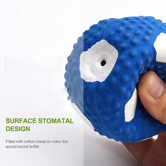 Colorful Ball Plastic Squeaky and Latex Dog Ball Toy - Picture 2 of 10